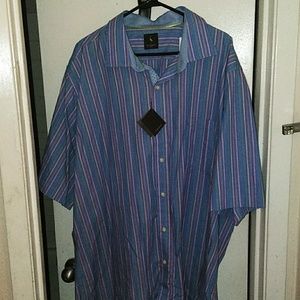 Big and tall 4Xlt mens button down shirt.